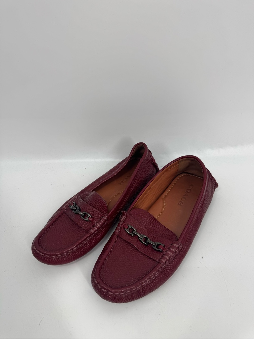 Coach Crosby Turnlock Driver Leather Loafer Size 7.5B - Picture 2 of 11
